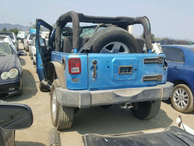 1J4AA2D19AL160145 - 2010 JEEP WRANGLER S BLUE photo 3