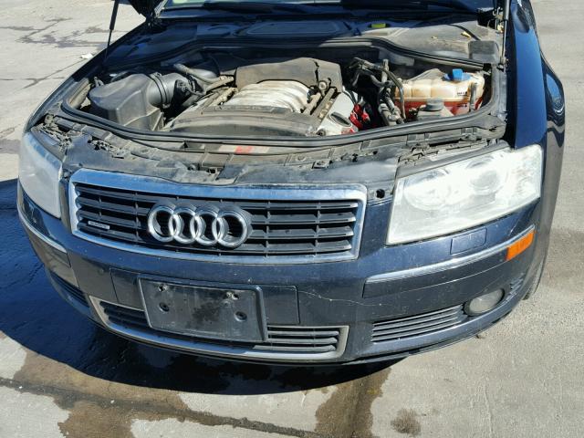 WAUML44E15N016382 - 2005 AUDI A8 L QUATT BLUE photo 7