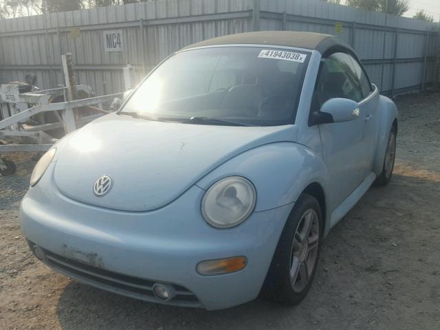 3VWCD31Y44M345636 - 2004 VOLKSWAGEN NEW BEETLE ტურკოუსი ფოტო 2