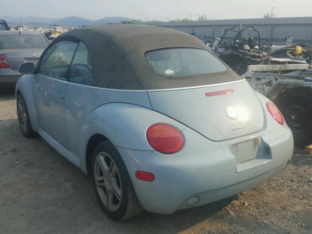 3VWCD31Y44M345636 - 2004 VOLKSWAGEN NEW BEETLE ტურკოუსი ფოტო 3