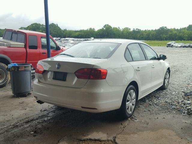 3VW2K7AJ4CM401424 - 2012 VOLKSWAGEN JETTA BASE Սպիտակ լուսանկար 4