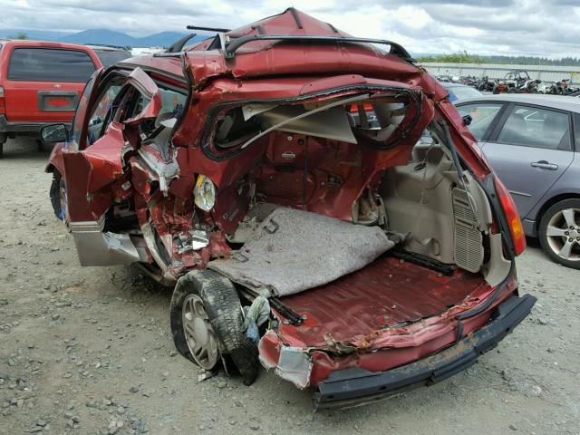 4N2XN11T9YD836406 - 2000 NISSAN QUEST SE BURGUNDY photo 3