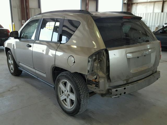 1J8FT47048D691691 - 2008 JEEP COMPASS SP BROWN photo 3