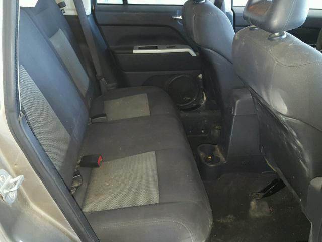 1J8FT47048D691691 - 2008 JEEP COMPASS SP BROWN photo 6