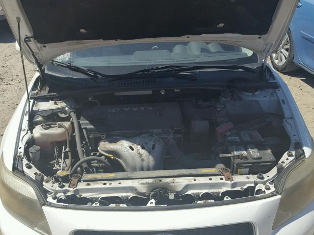 JTKDE177770199322 - 2007 TOYOTA SCION TC 白色 照片 7