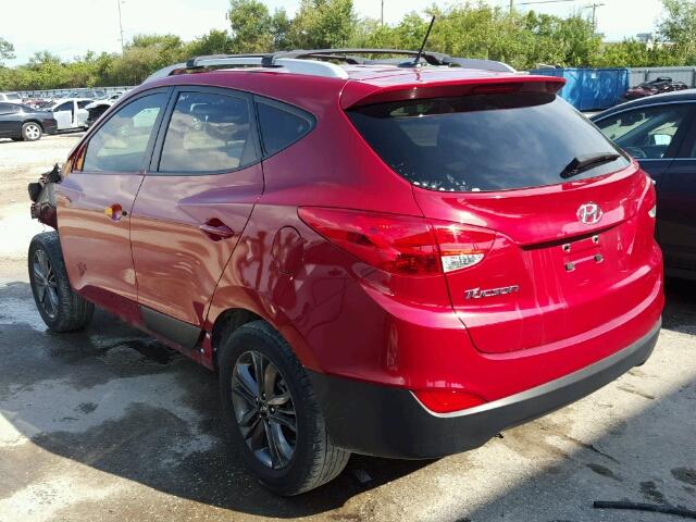 KM8JU3AG6EU927411 - 2014 HYUNDAI TUCSON BURGUNDY photo 3