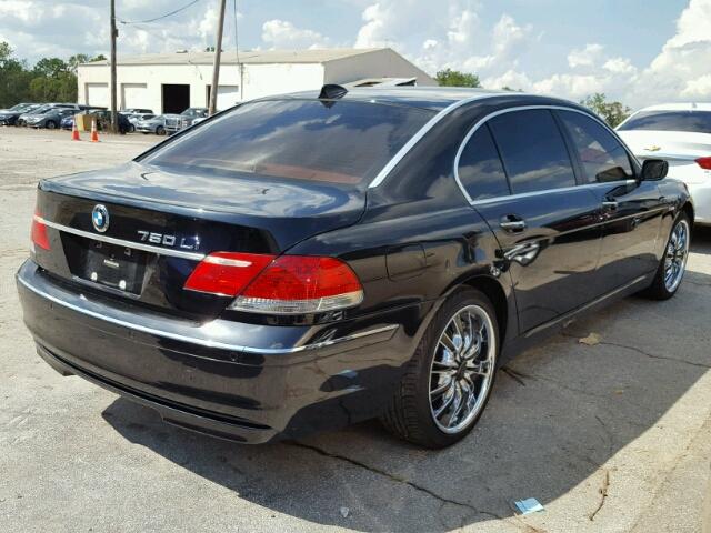 WBAHN83538DT83282 - 2008 BMW 750 LI BLACK photo 4