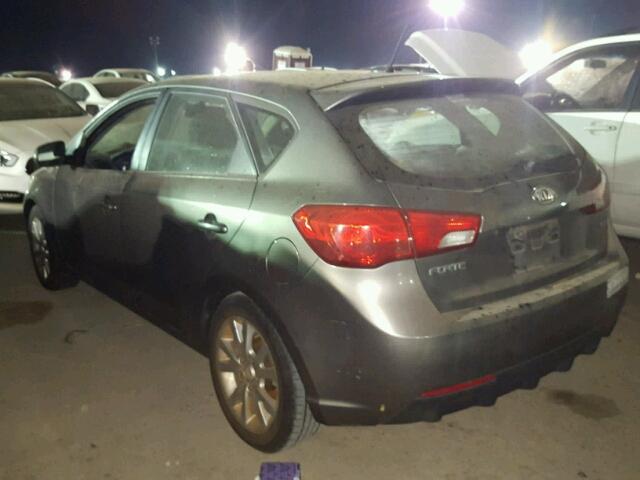 KNAFU5A27B5398807 - 2011 KIA FORTE EX GRAY photo 3