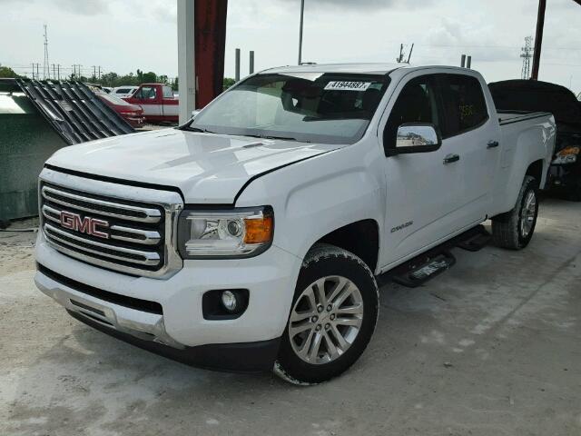 1GTP6DE17G1201176 - 2016 GMC CANYON SLT WHITE photo 2