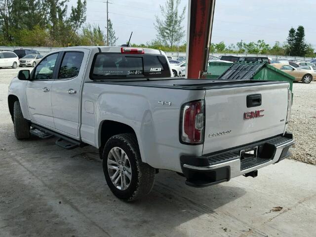 1GTP6DE17G1201176 - 2016 GMC CANYON SLT WHITE photo 3