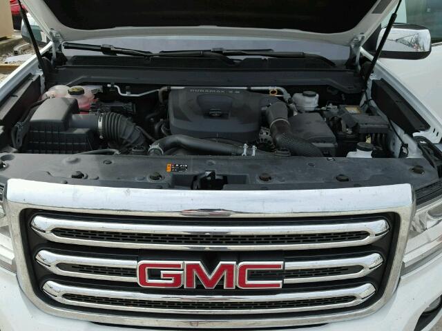 1GTP6DE17G1201176 - 2016 GMC CANYON SLT WHITE photo 7