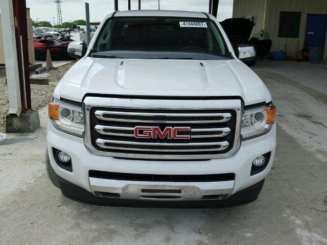 1GTP6DE17G1201176 - 2016 GMC CANYON SLT WHITE photo 9