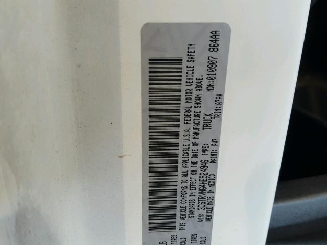 3C6TRVNG4HE524946 - 2017 RAM PROMASTER 白色 照片 10