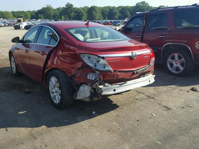 2G4GR5ER6D9248088 - 2013 BUICK REGAL RED photo 3