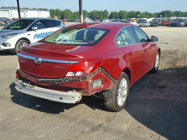 2G4GR5ER6D9248088 - 2013 BUICK REGAL RED photo 4
