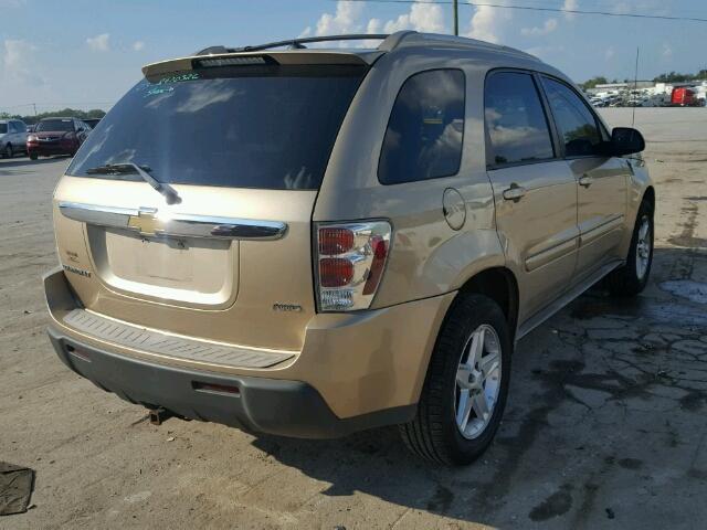 2CNDL73F756037767 - 2005 CHEVROLET EQUINOX LT GOLD photo 4