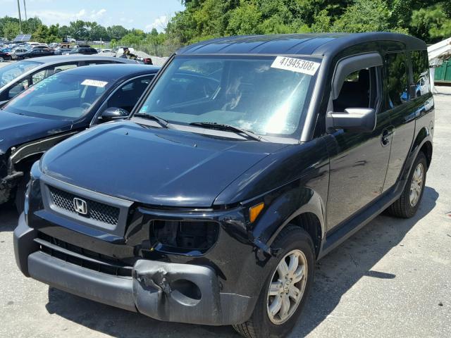 5J6YH18766L011444 - 2006 HONDA ELEMENT EX BLACK photo 2