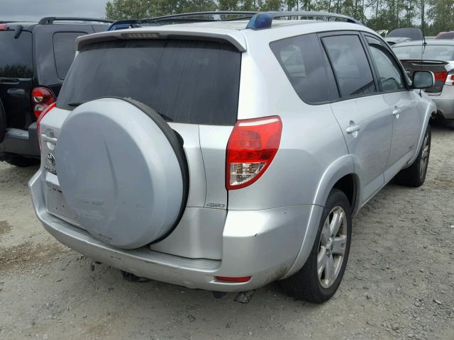 JTMBK32V265005371 - 2006 TOYOTA RAV4 SPORT SILVER photo 4