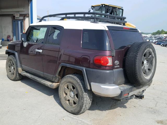 JTEBU11FX70062694 - 2007 TOYOTA FJ CRUISER MAROON photo 3