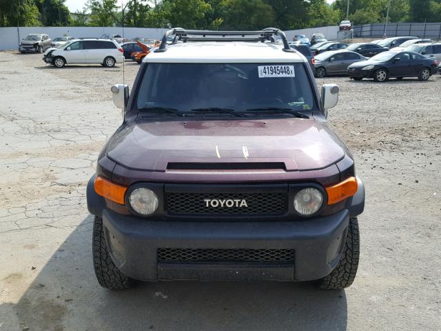 JTEBU11FX70062694 - 2007 TOYOTA FJ CRUISER MAROON photo 9