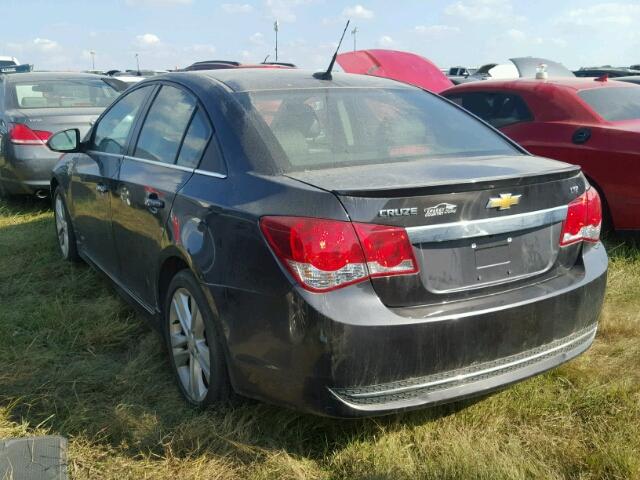 1G1PG5SBXE7452941 - 2014 CHEVROLET CRUZE LTZ GRAY photo 3