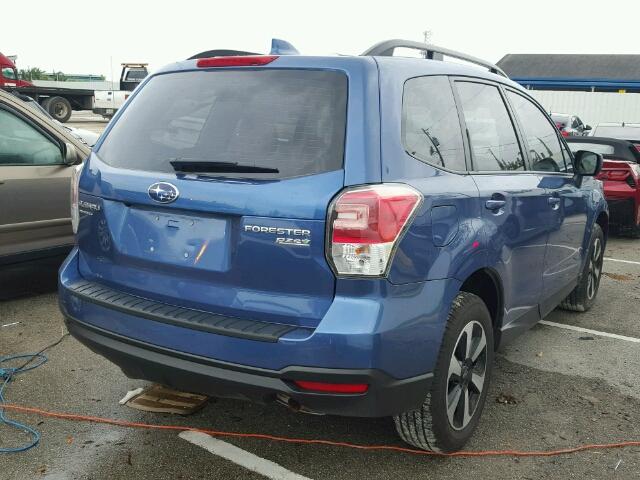 JF2SJABC6HH536064 - 2017 SUBARU FORESTER 2 BLUE photo 4