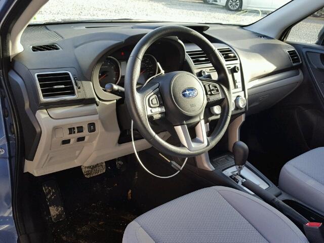 JF2SJABC6HH536064 - 2017 SUBARU FORESTER 2 BLUE photo 9