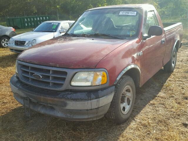 1FTRF17232NA06920 - 2002 FORD F150 MAROON photo 2