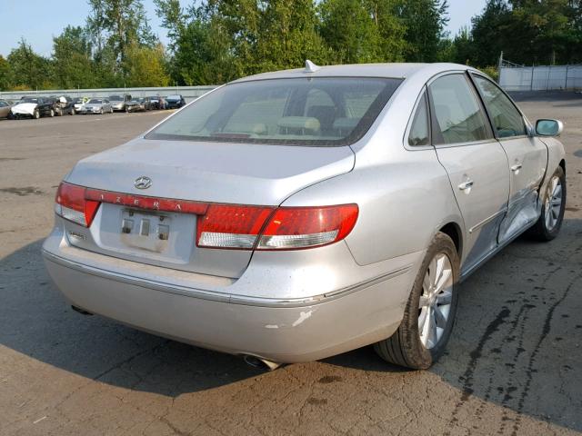 KMHFC46D79A349727 - 2009 HYUNDAI AZERA GLS SILVER photo 4