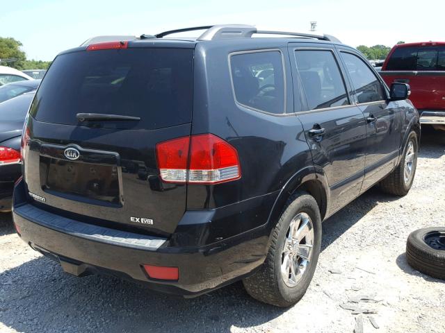 KNDJJ742395023844 - 2009 KIA BORREGO LX BLACK photo 4