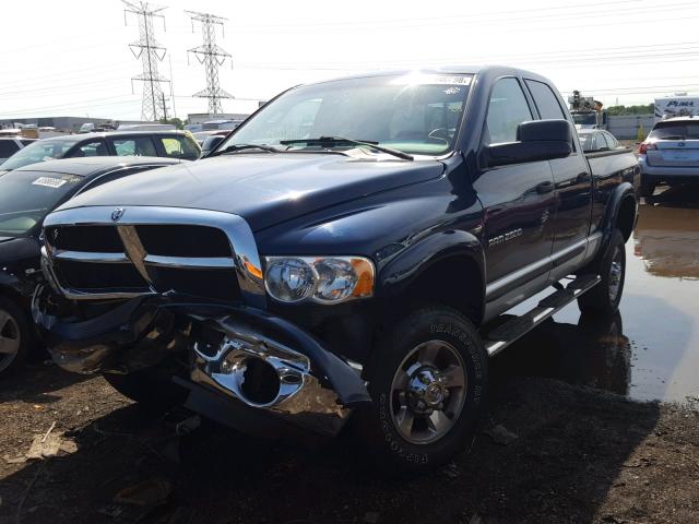 1D7KS28D65J598267 - 2005 DODGE RAM 2500 S BLUE photo 2