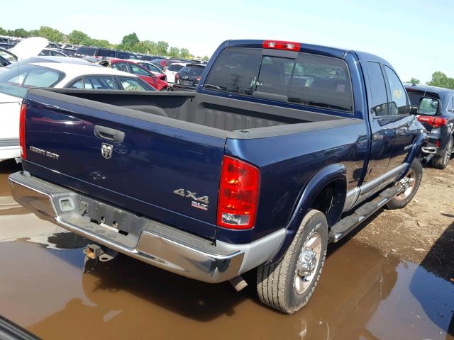 1D7KS28D65J598267 - 2005 DODGE RAM 2500 S BLUE photo 4