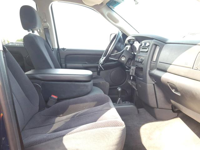 1D7KS28D65J598267 - 2005 DODGE RAM 2500 S BLUE photo 5