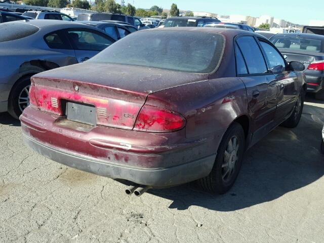 2G4WF5217X1491690 - 1999 BUICK REGAL GS BURGUNDY photo 4