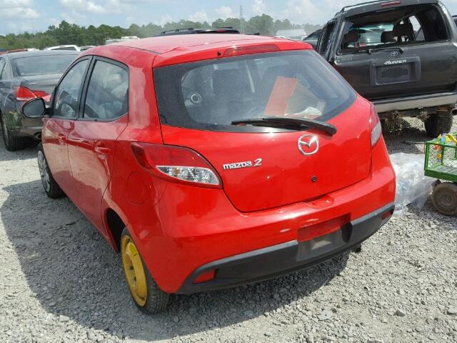 JM1DE1KY2E0176227 - 2014 MAZDA MAZDA2 SPO RED photo 3