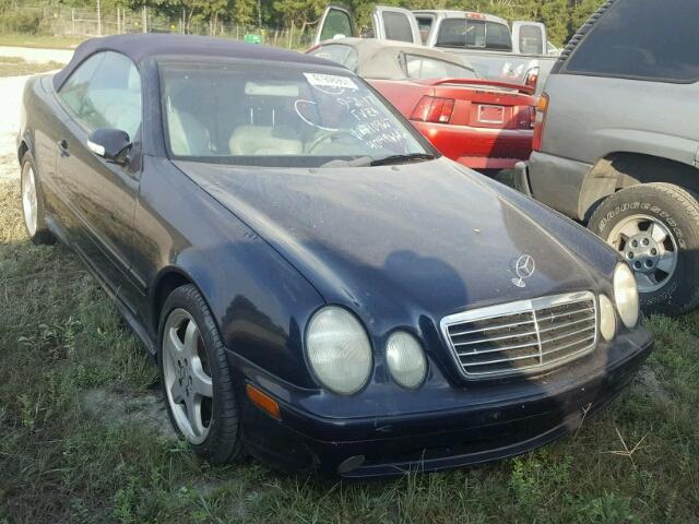 WDBLK70G02T109667 - 2002 MERCEDES-BENZ CLK BLUE photo 1