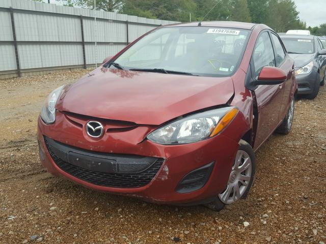 JM1DE1KZ5E0181155 - 2014 MAZDA MAZDA2 SPO RED photo 2