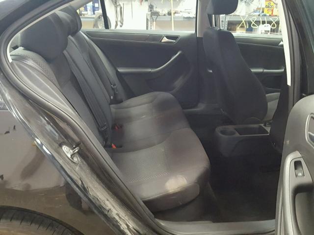 3VW1K7AJ3DM207691 - 2013 VOLKSWAGEN JETTA BASE BLACK photo 6