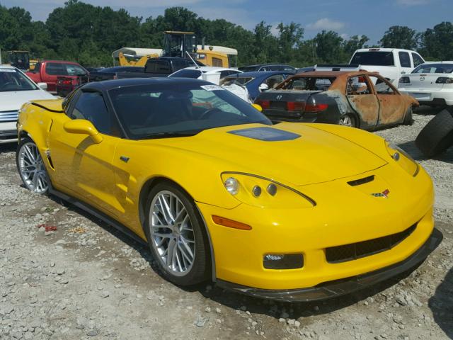 1G1YR26R295800107 - 2009 CHEVROLET CORVETTE Z YELLOW photo 1