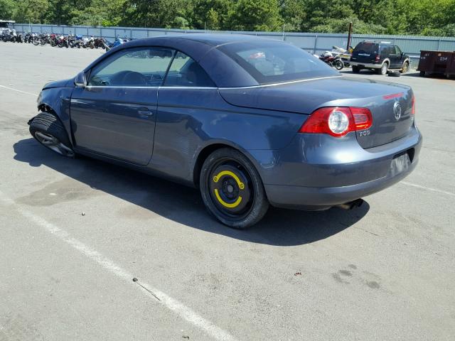 WVWDA71F37V036837 - 2007 VOLKSWAGEN EOS 2.0T S Boz foto 3