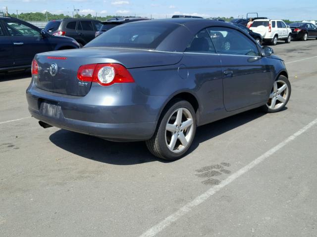 WVWDA71F37V036837 - 2007 VOLKSWAGEN EOS 2.0T S GRAY photo 4