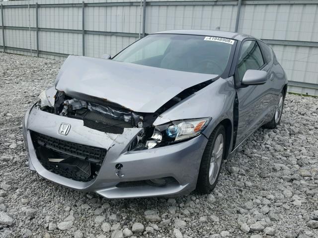 JHMZF1D63BS000283 - 2011 HONDA CR-Z EX SILVER photo 2