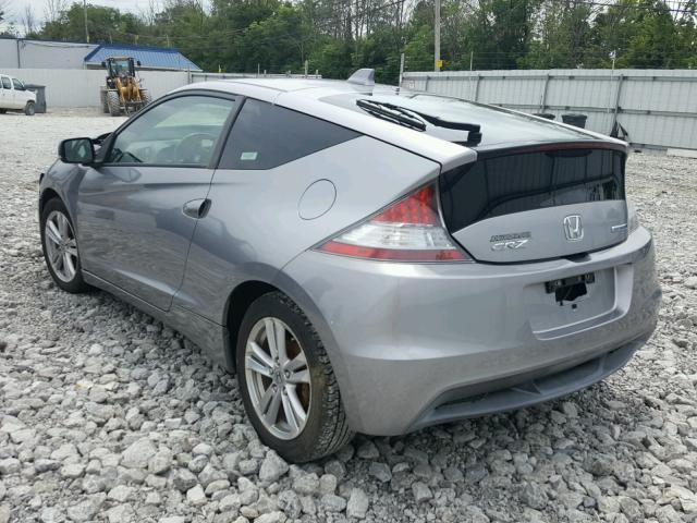 JHMZF1D63BS000283 - 2011 HONDA CR-Z EX SILVER photo 3