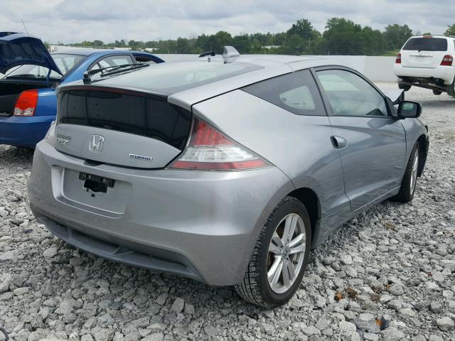 JHMZF1D63BS000283 - 2011 HONDA CR-Z EX SILVER photo 4