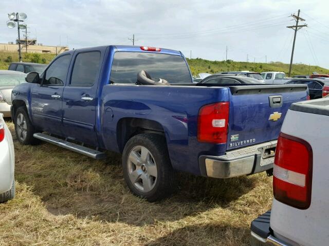 3GCRCSE05AG228897 - 2010 CHEVROLET SILVERADO BLUE photo 3