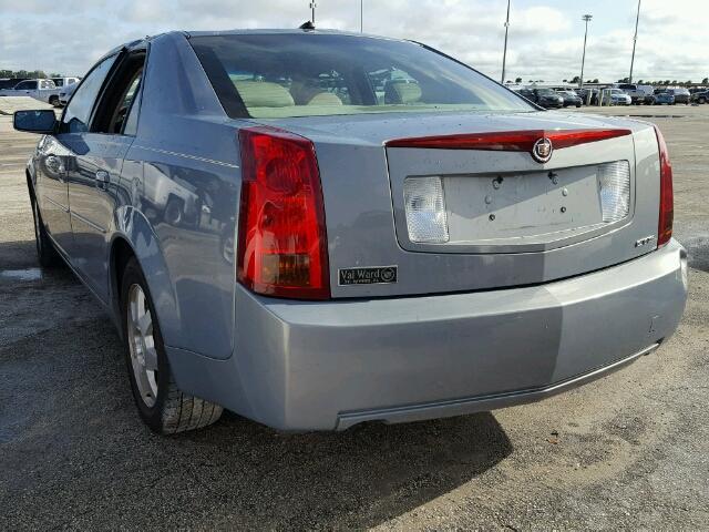 1G6DP577270139993 - 2007 CADILLAC CTS BLUE photo 3