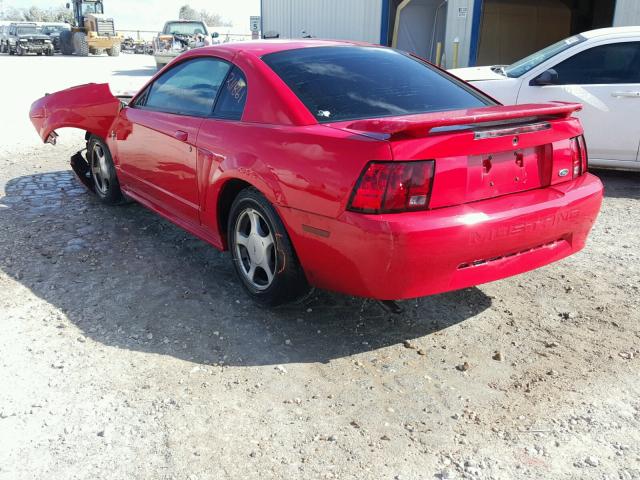 1FAFP40432F217712 - 2002 FORD MUSTANG RED photo 3