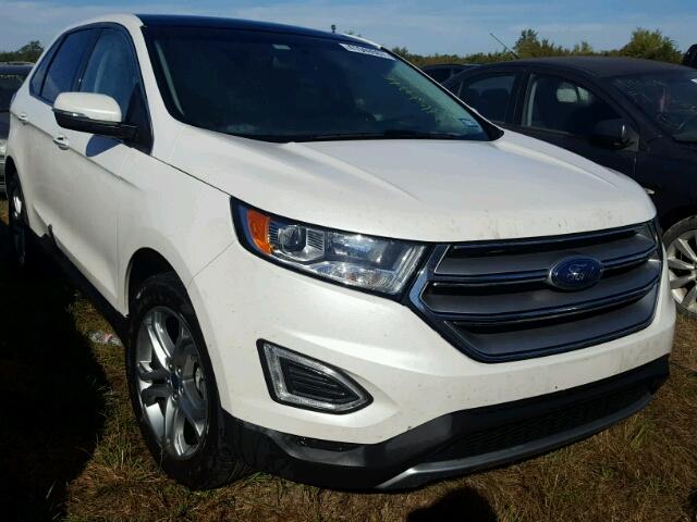 2FMTK3K91FBB66437 - 2015 FORD EDGE WHITE photo 1