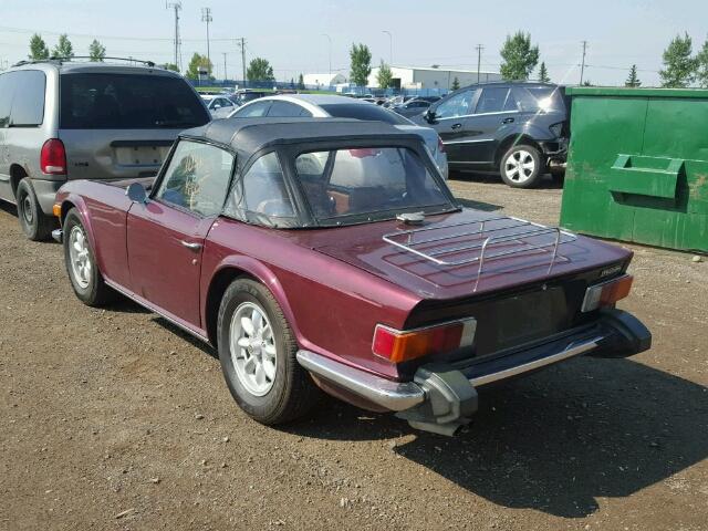 CF18313 - 1974 TRIUMPH CAR TR6 BURGUNDY photo 3