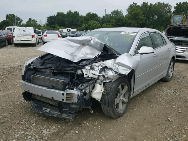 1G1ZC5EU4CF377478 - 2012 CHEVROLET MALIBU 1LT SILVER photo 2